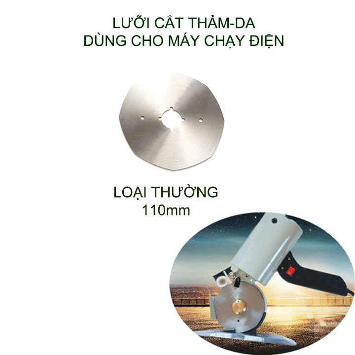 01 Lưỡi cắt thảm, da dùng thay thế cho máy cắt chạy điện, bằng thép cacbon (nhiều cỡ cho khách chọn)