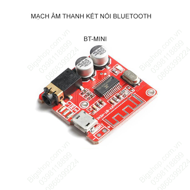 Module mạch giải mã âm thanh bluetooth mini giúp phát nhạc từ smartphone ra hệ thống âm thanh dễ dàng