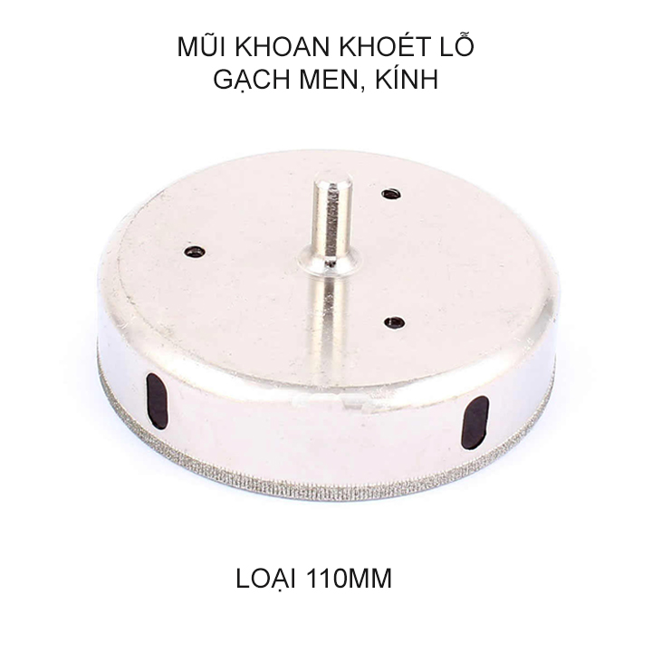 Mũi khoan khoét lỗ gạch men, kính, gốm sứ đa năng, kích thước từ 45-120mm