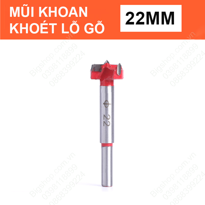 Mũi khoan khoét lỗ gỗ, loại tốt 4 cạnh, có nhiều kích thước cho khách lựa chọn