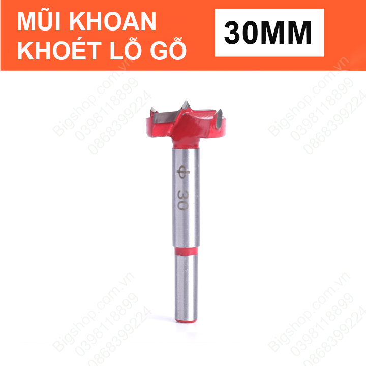 Mũi khoan khoét lỗ gỗ, loại tốt 4 cạnh, có nhiều kích thước cho khách lựa chọn