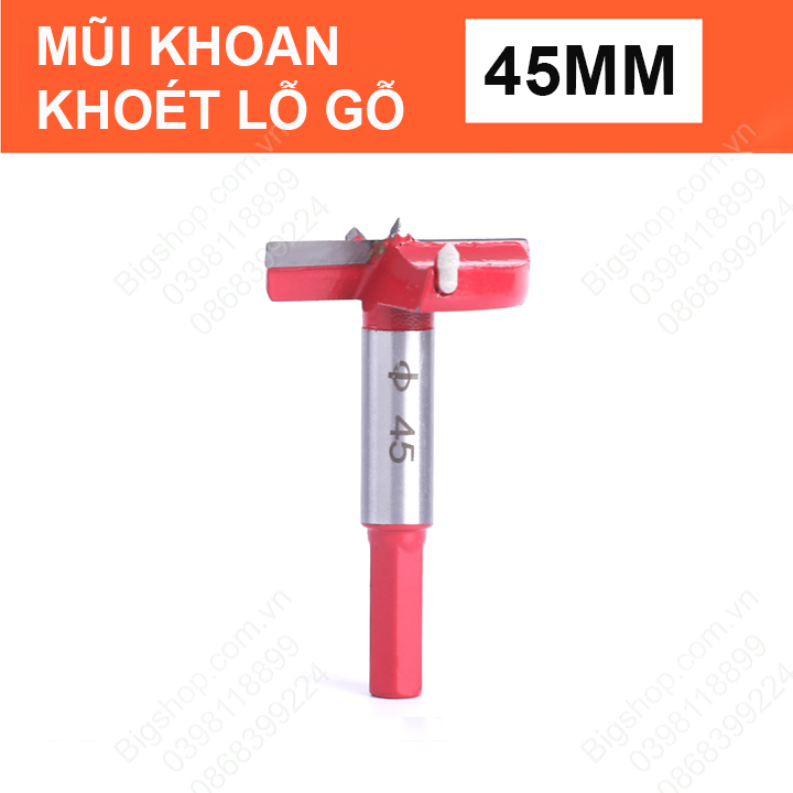 Mũi khoan khoét lỗ gỗ, loại tốt 4 cạnh, có nhiều kích thước cho khách lựa chọn