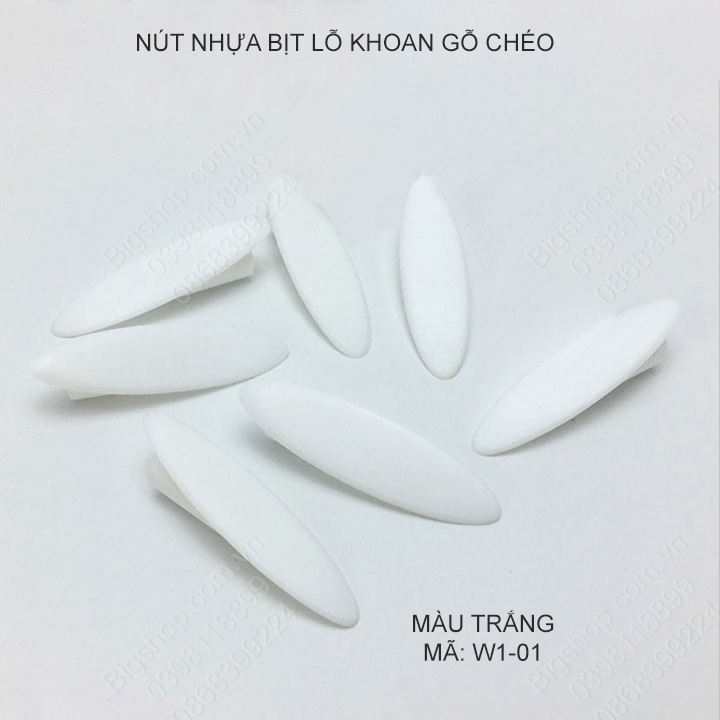 Bộ 100 nút nhựa bịt lỗ khoan gỗ chéo