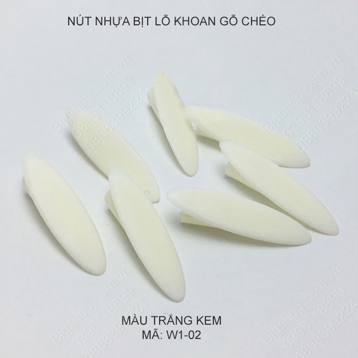 Bộ 100 nút nhựa bịt lỗ khoan gỗ chéo
