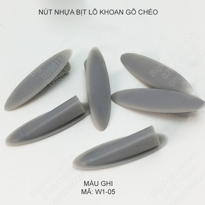 Bộ 100 nút nhựa bịt lỗ khoan gỗ chéo