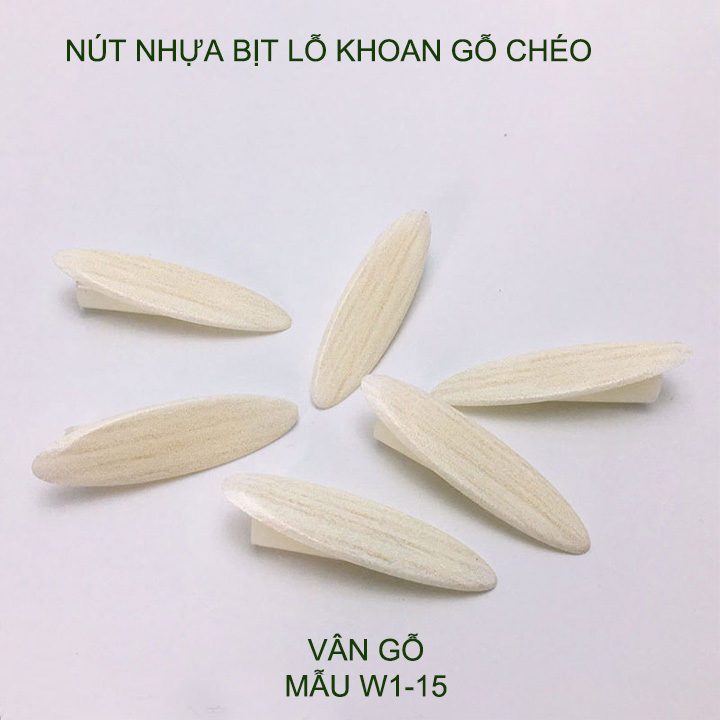 Bộ 100 nút nhựa bịt lỗ khoan gỗ chéo