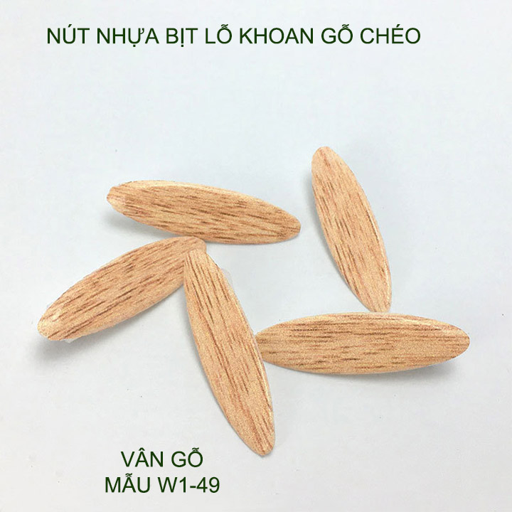 Bộ 100 nút nhựa bịt lỗ khoan gỗ chéo
