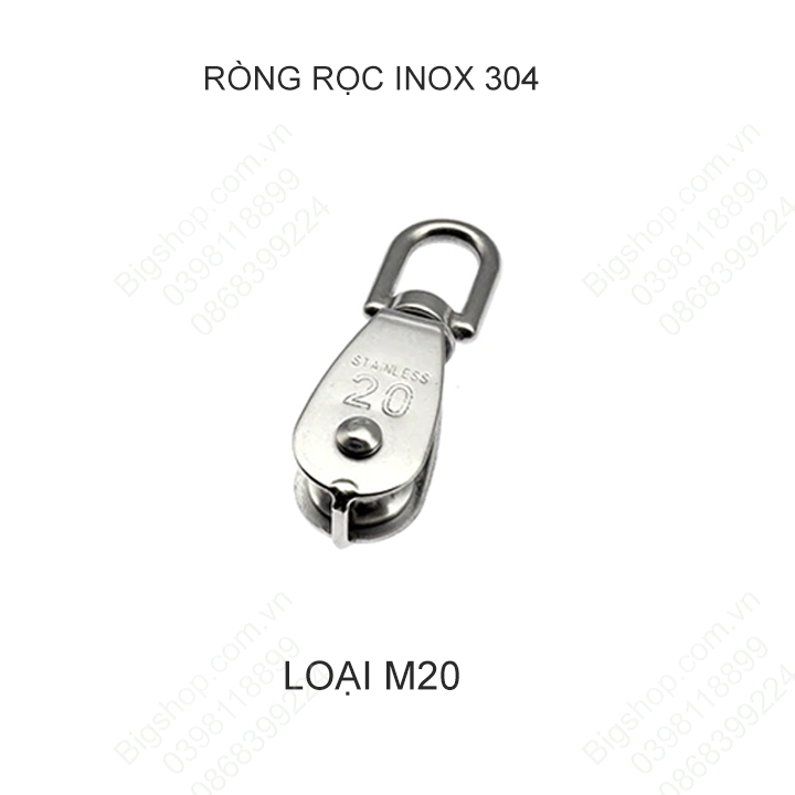 Ròng rọc đơn bằng inox 304 không gỉ M20-M25-M32-M50 tùy chọn