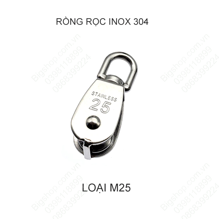 Ròng rọc đơn bằng inox 304 không gỉ M20-M25-M32-M50 tùy chọn