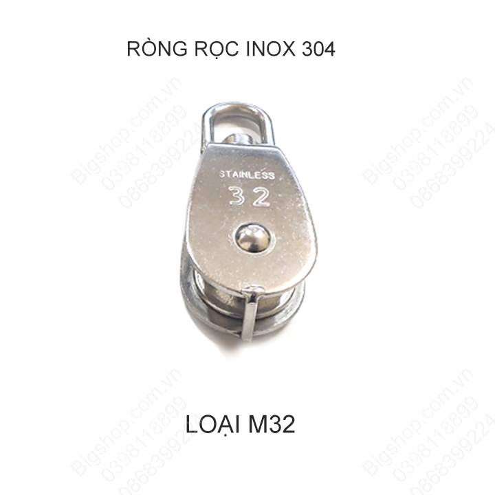 Ròng rọc đơn bằng inox 304 không gỉ M20-M25-M32-M50 tùy chọn