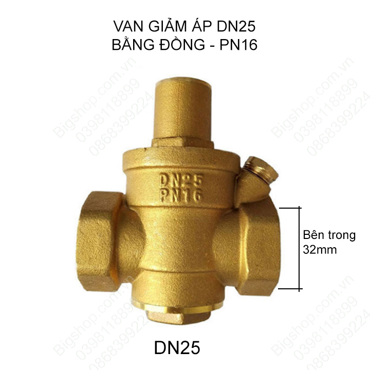 Van điều chỉnh giảm áp suất nước DN15, DN20, DN25 tùy chọn