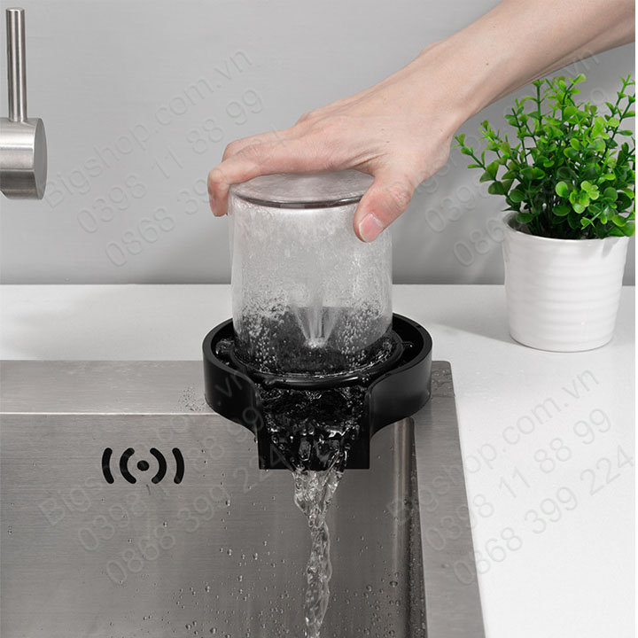 Vòi rửa cốc ly thông minh, bằng nhựa ABS kèm dây nối mềm