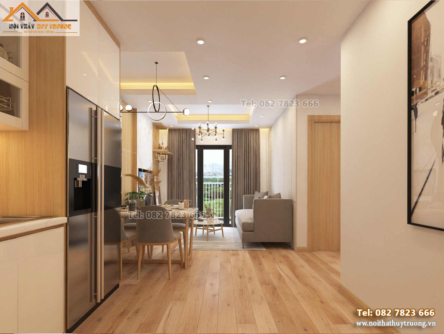 10 Mẫu thiết kế nội thất chung cư 3 phòng ngủ đẹp