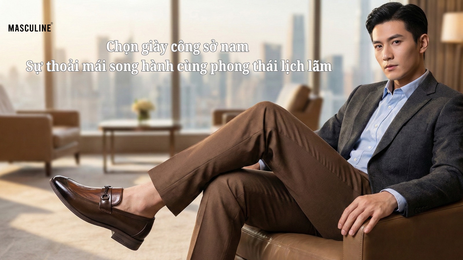 PHỐI GIÀY DA VỚI QUẦN ÂU: NỀN TẢNG CỦA PHONG THÁI THANH LỊCH NƠI CÔNG SỞ