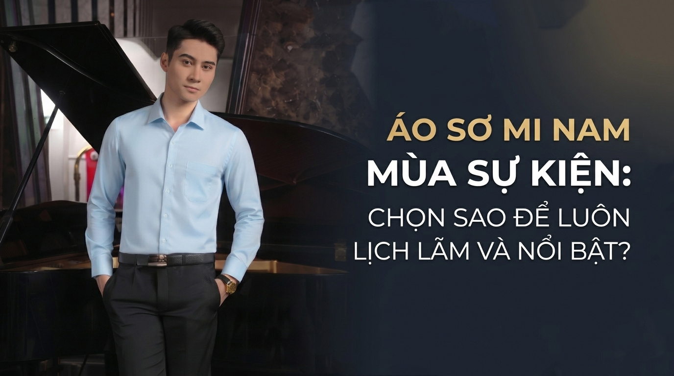 Áo sơ mi nam mùa sự kiện: Chọn sao để luôn lịch lãm và nổi bật?