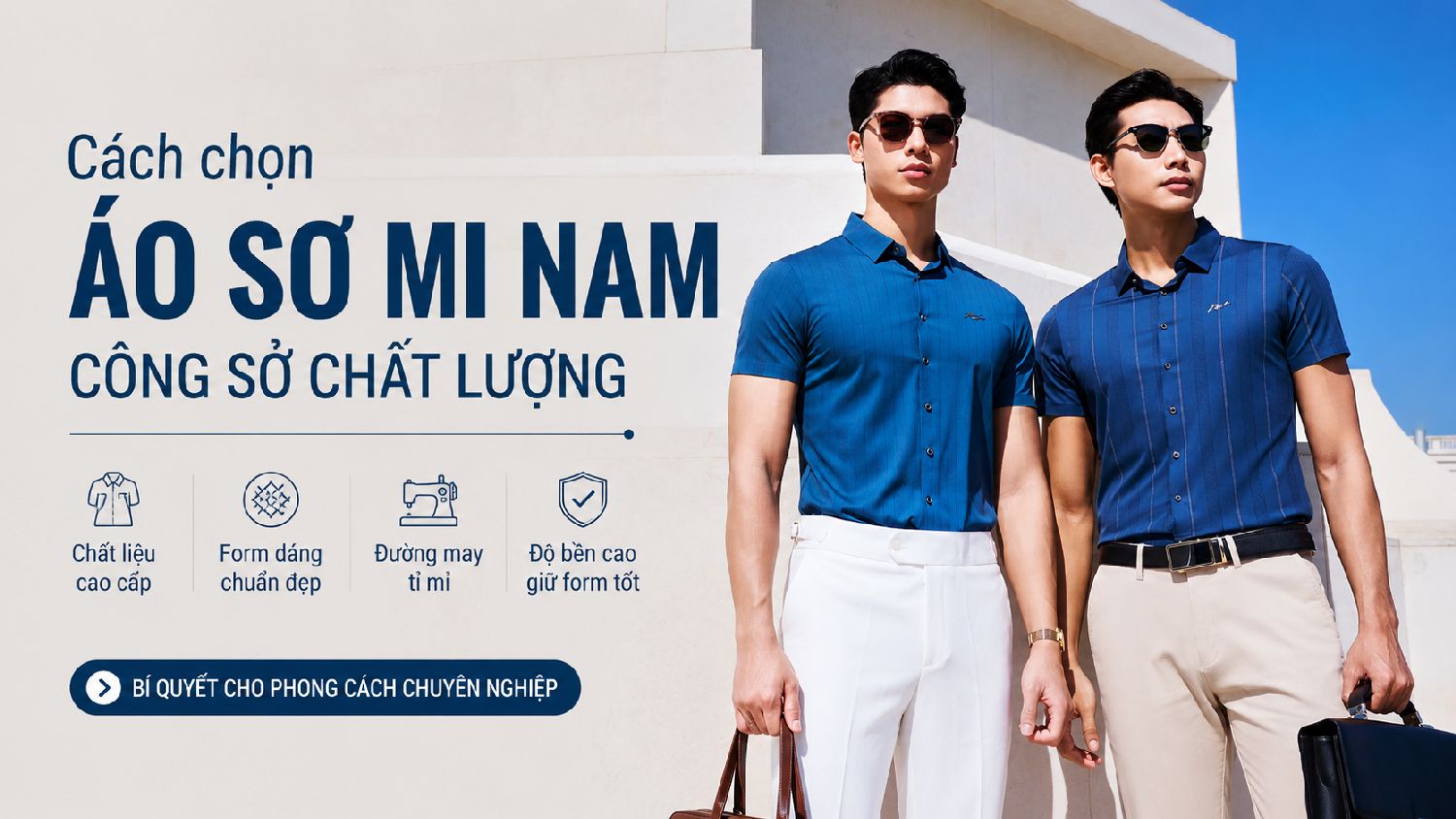 Cách chọn áo sơ mi nam công sở chất lượng