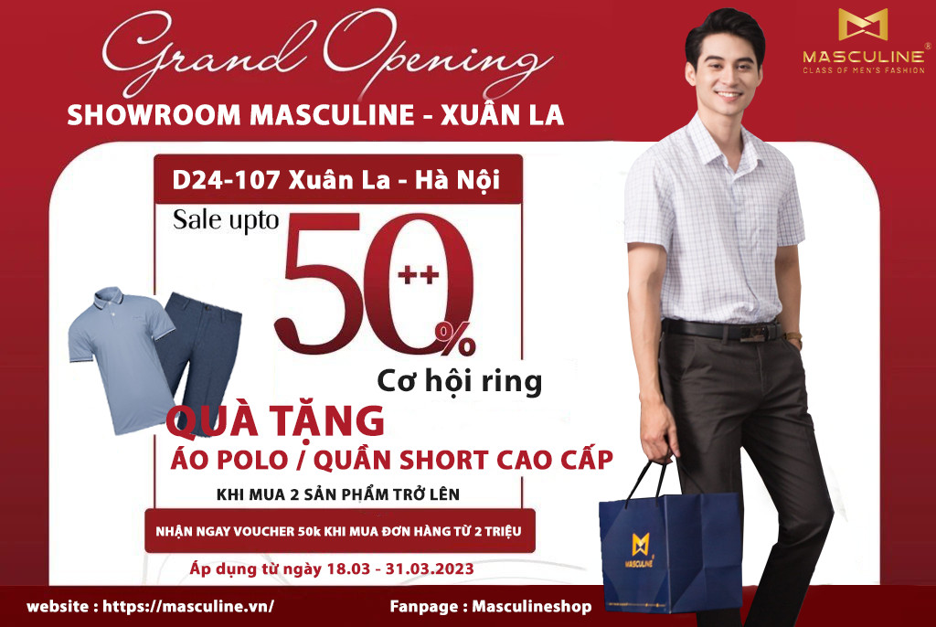 khai trương showroom Masculine- Xuân La