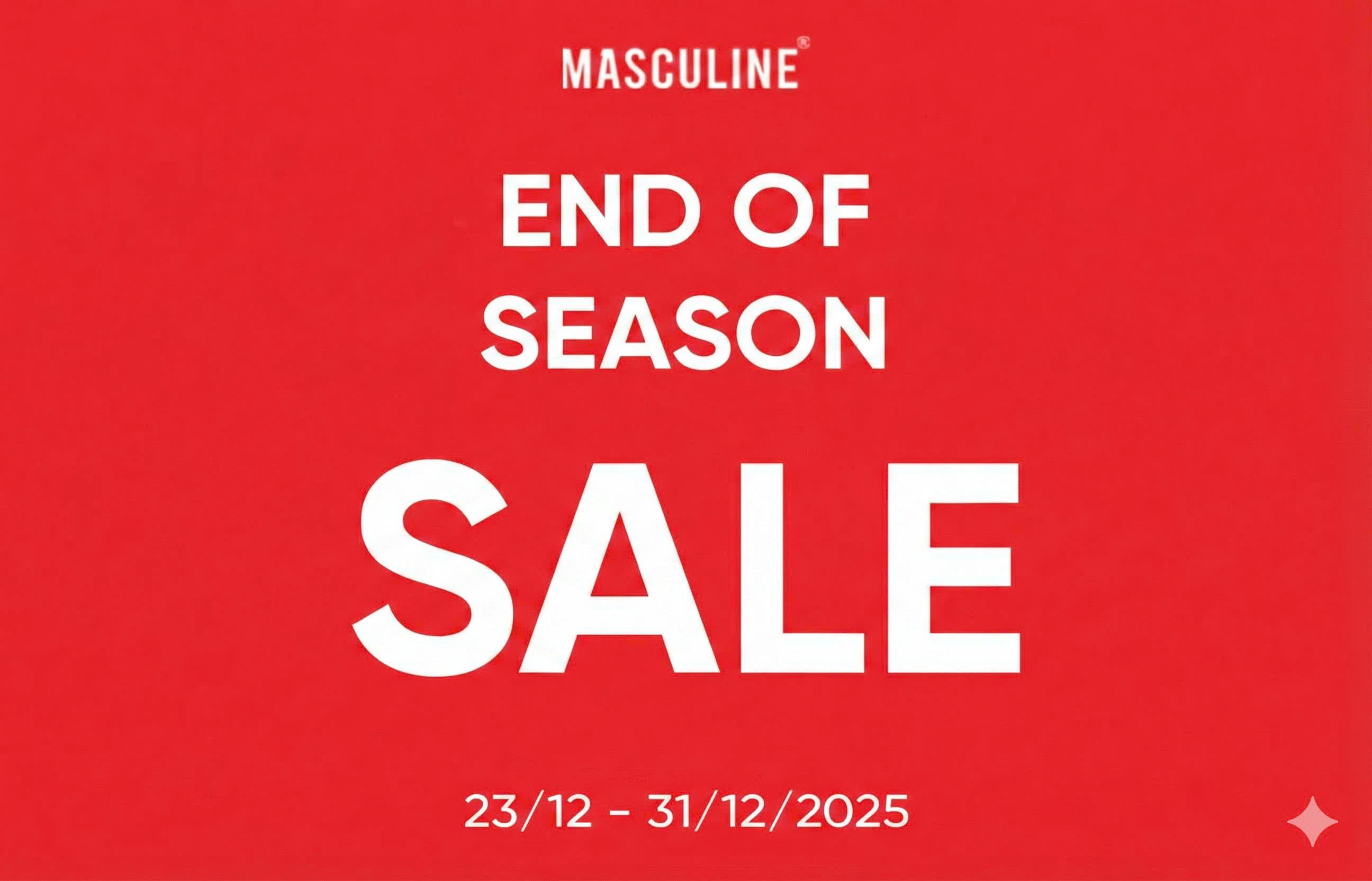 End of season sale | Đón trọn deal hời cùng Massculine