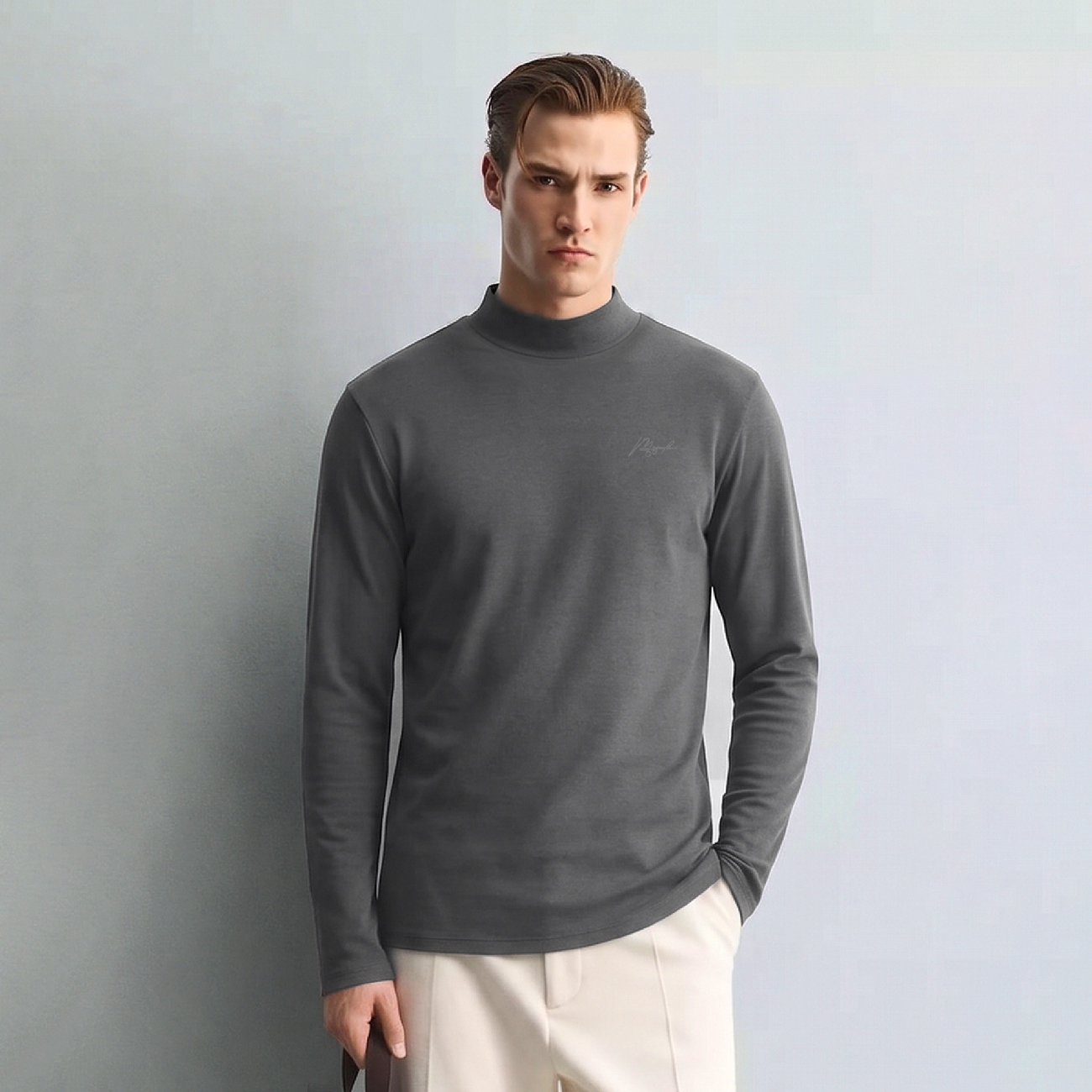 Áo Giữ Nhiệt Nam Cotton Masculine Regularfit AN601