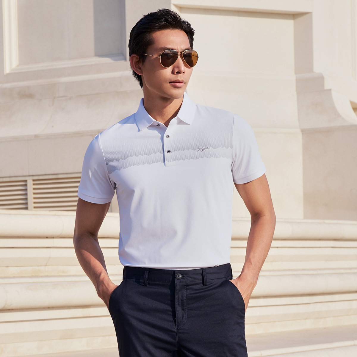 Áo Polo Nam Tơ Tằm Masculine Regularfit APL606