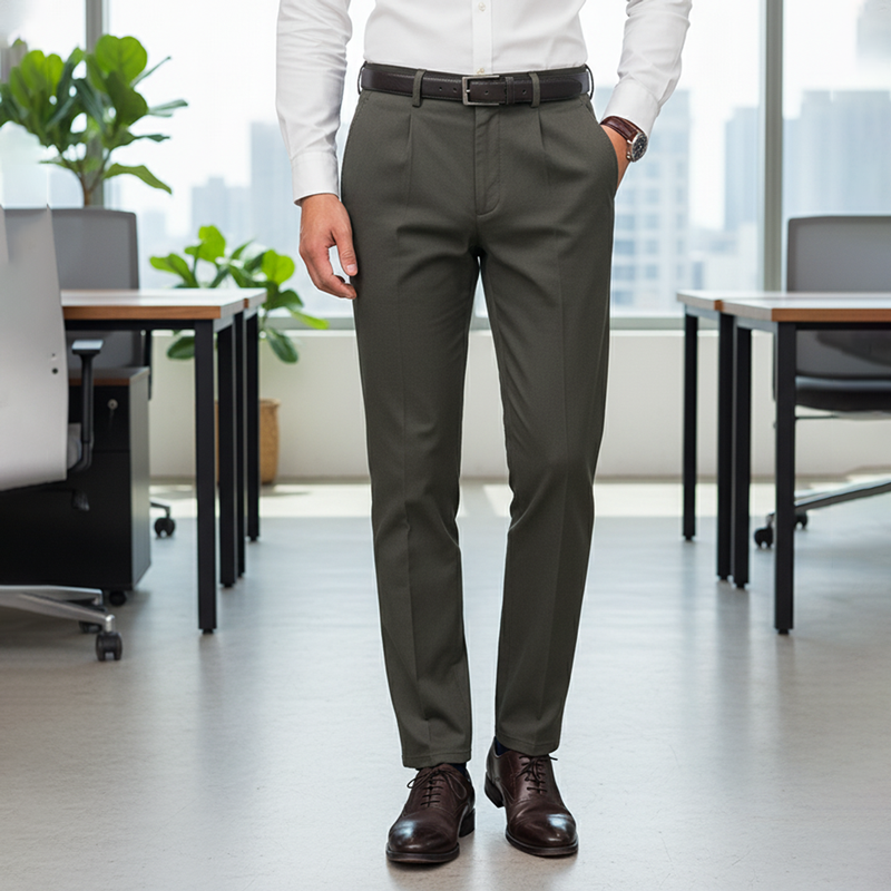 Quần Kaki Nam Có Ly Masculine Regular CCL501