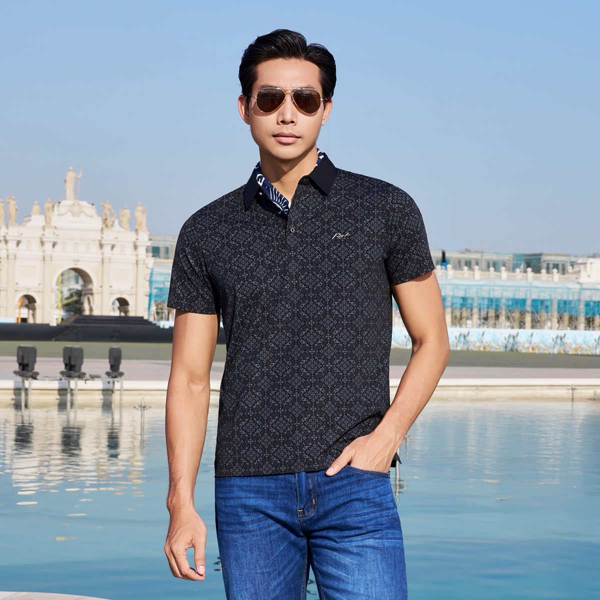 Áo Polo Nam Tơ Tằm Masculine Regularfit APL601