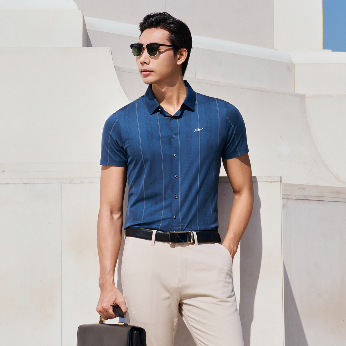 Áo Sơ Mi Nam Tơ Tằm Masculine Regularfit ASM600