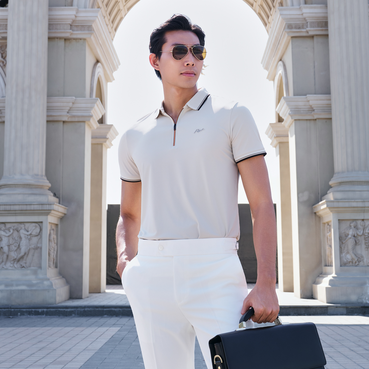 Áo Polo Nam Tơ Tằm Masculine Regularfit APL614