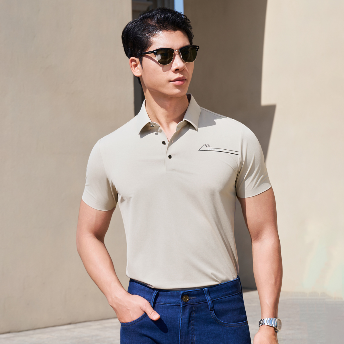 Áo Polo Nam Tơ Tằm Masculine Regularfit APD602
