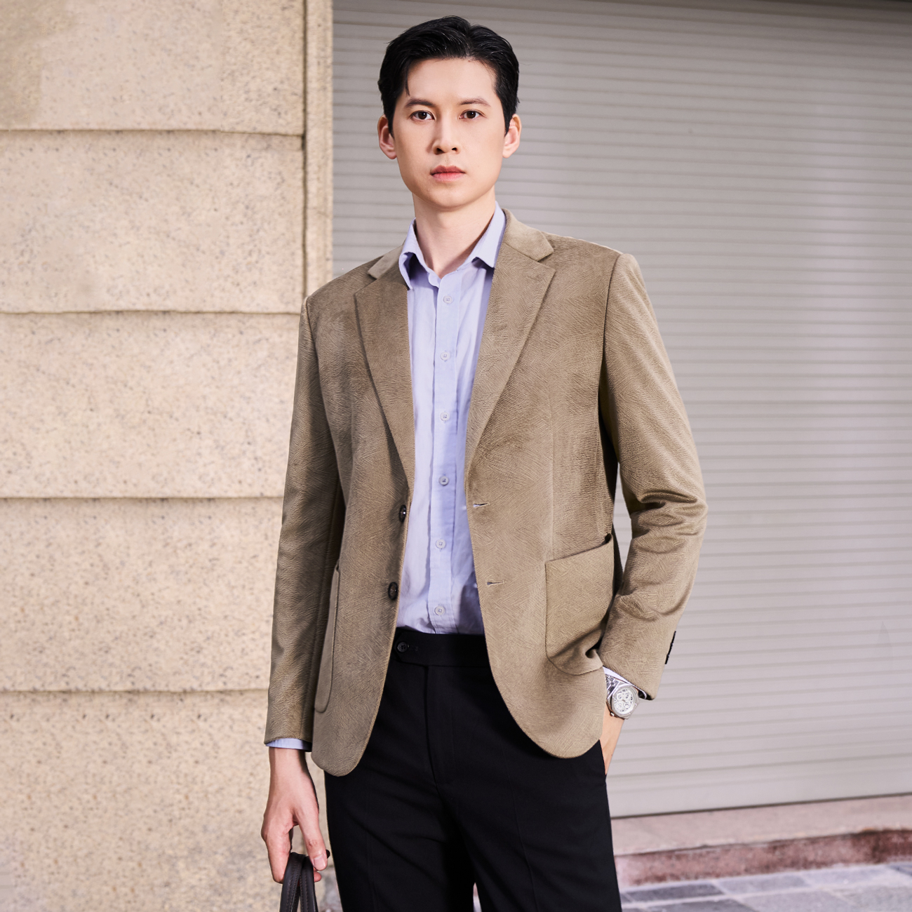 Áo Blazer Nhung Nam Masculine Regularfit AKN603