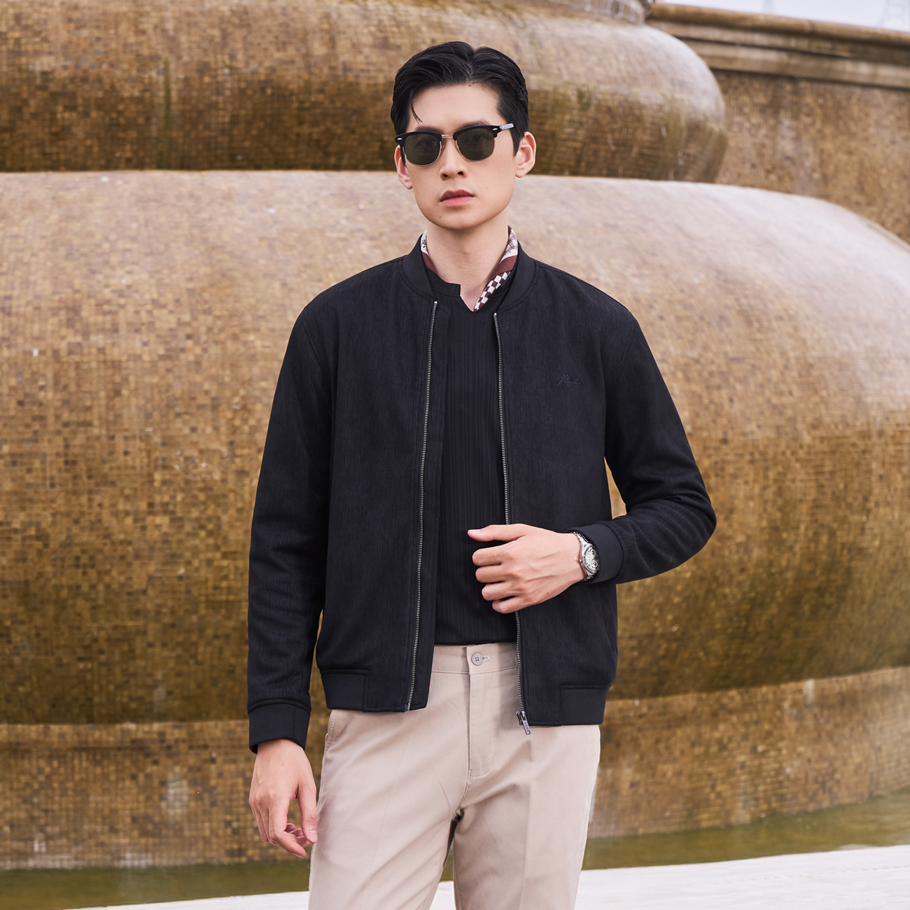Áo Khoác Da Lộn Nam Masculine Regularfit AKL602