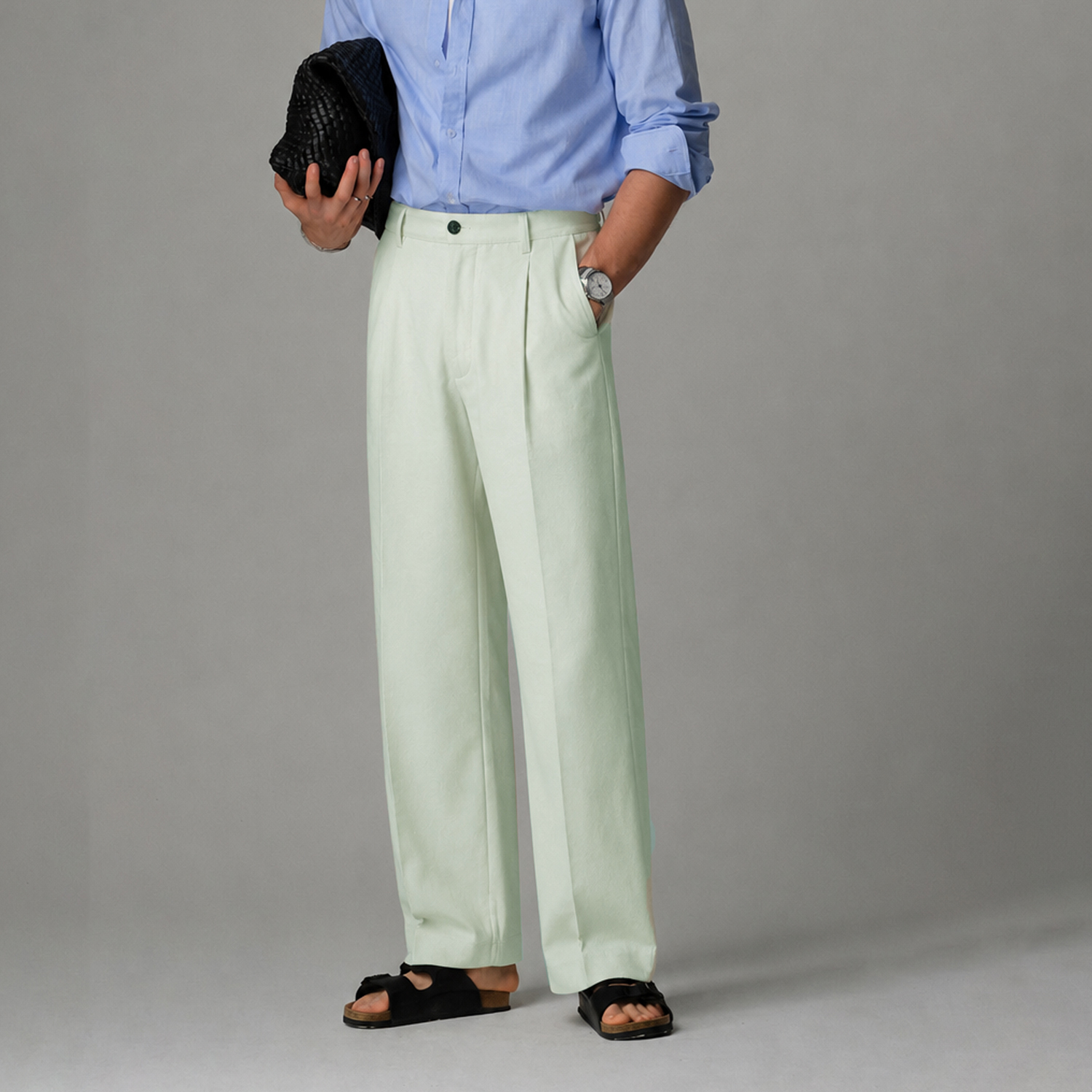 Quần Âu Nam Masculine Wide leg MQW600