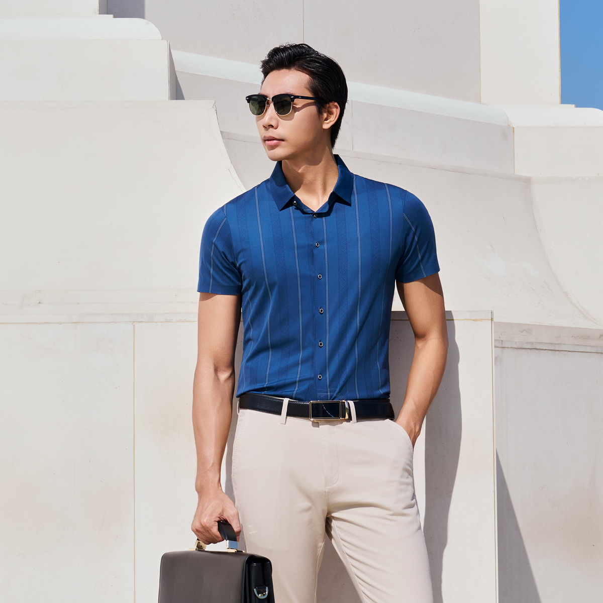Áo Sơ Mi Nam Tơ Tằm Masculine Regularfit ASM600