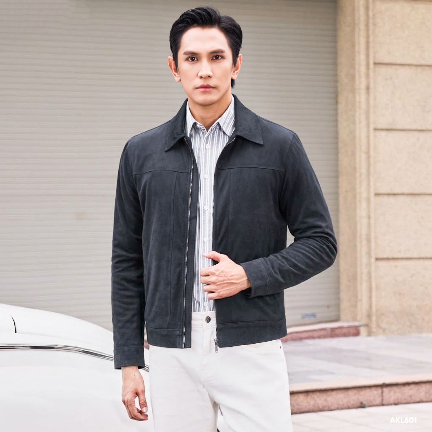 Áo Khoác Da Lộn Nam Masculine Regularfit AKL601