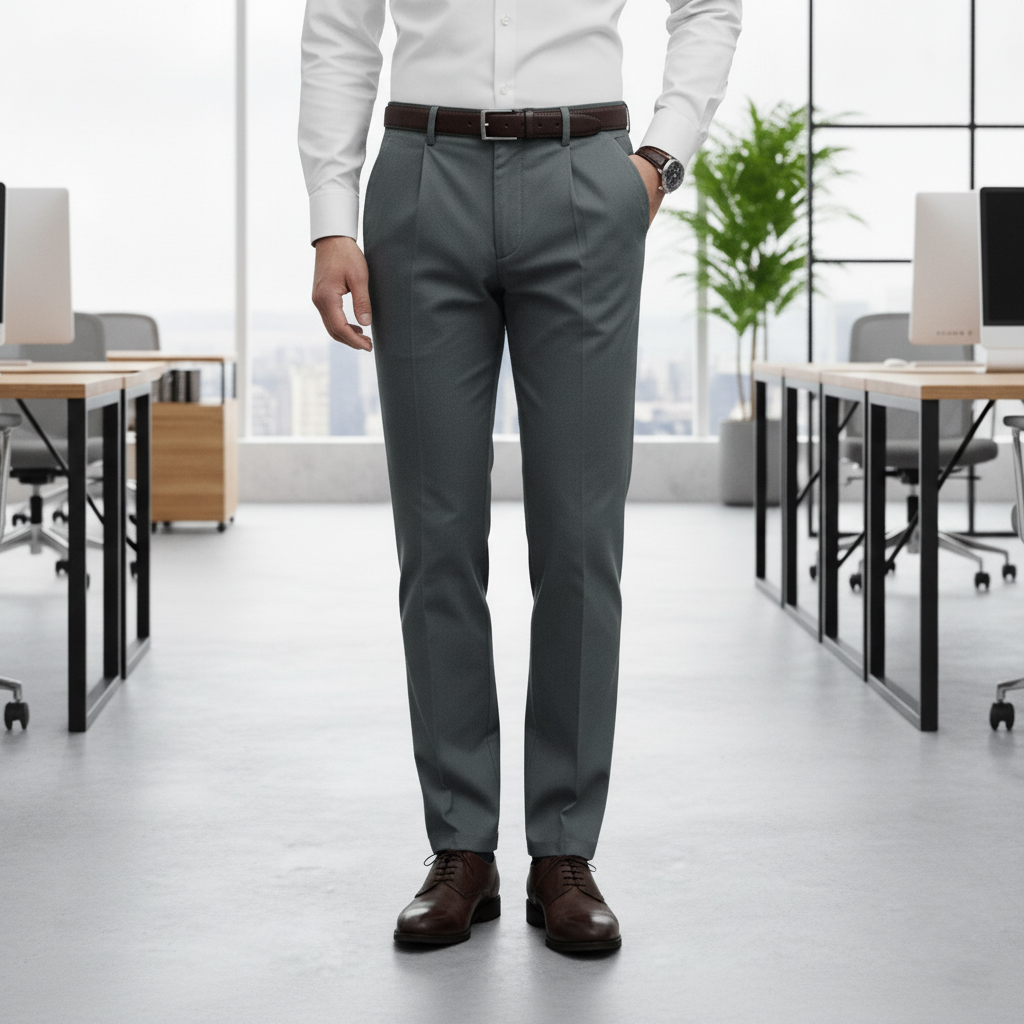 Quần Kaki Nam Có Ly Masculine Regular KCL24.1