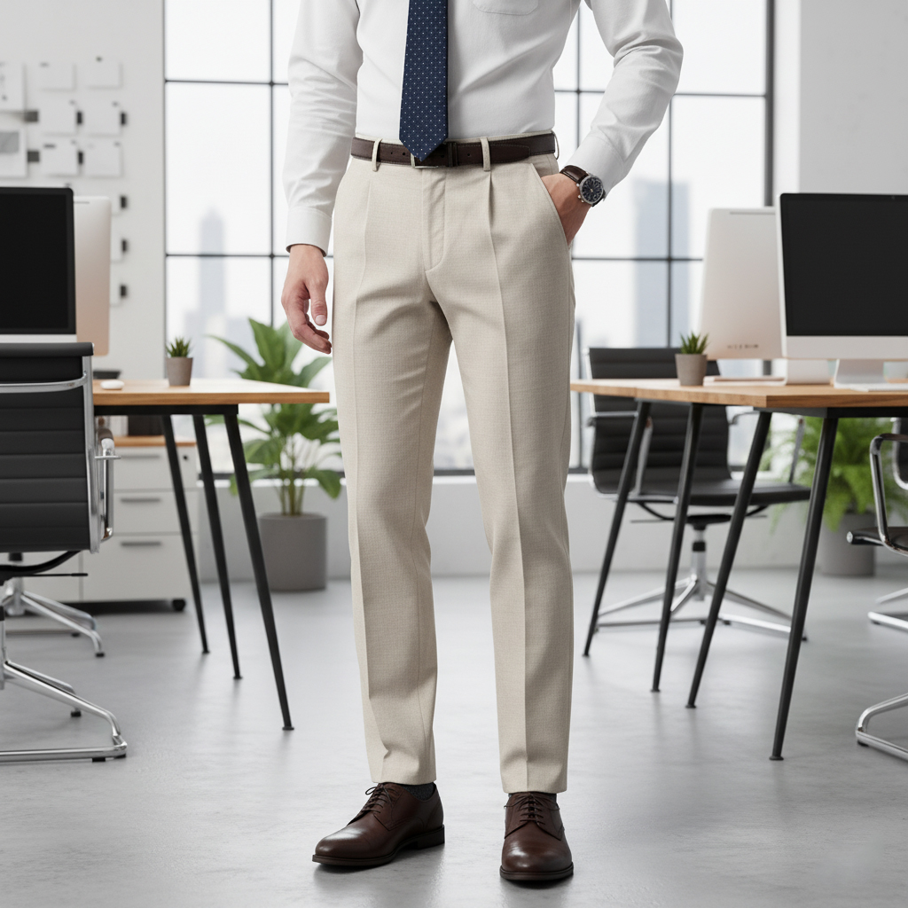 Quần Kaki Nam Có Ly Masculine Regular KL23.1