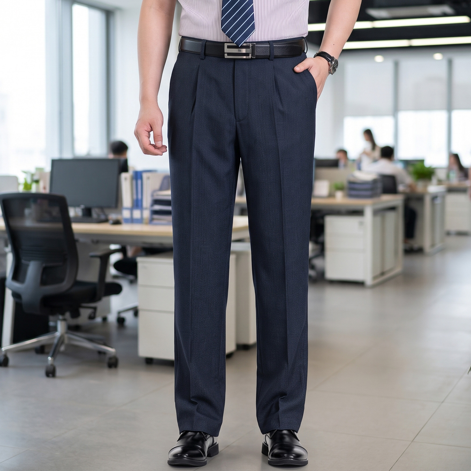 Quần Âu Nam Trung Tuổi Có Ly Masculine Regular MCL601