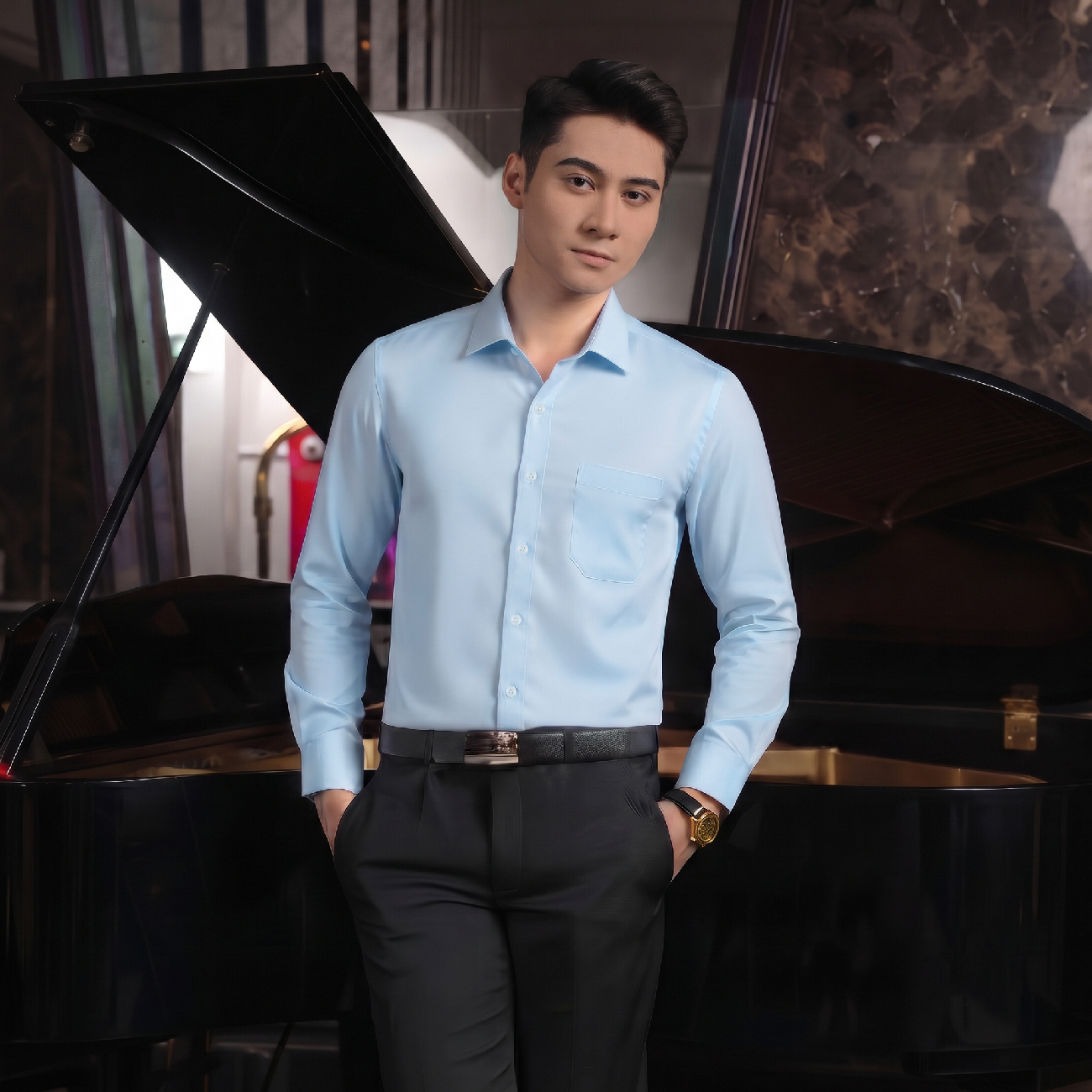 Áo Sơ Mi Nam Modal Masculine Regularfit SMR601