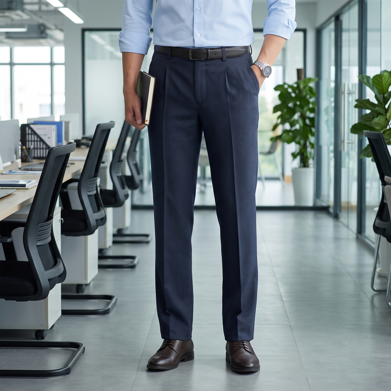Quần Âu Nam Trung Tuổi Có Ly Masculine Regular MCL601