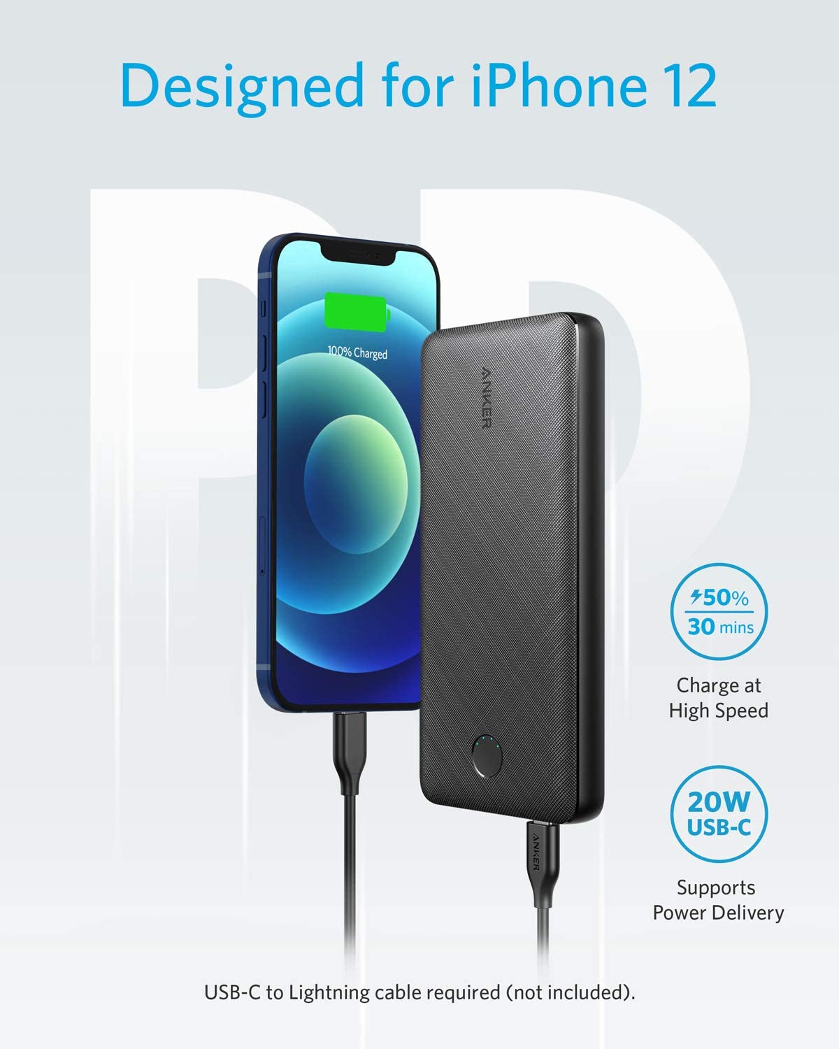 PIN DỰ PHÒNG ANKER POWERCORE ESSENTIAL 20.000MAH POWER DELIVERY - A1287