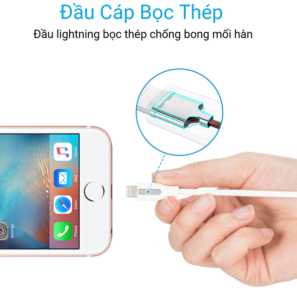 CÁP LIGHTNING ANKER POWERLINE+