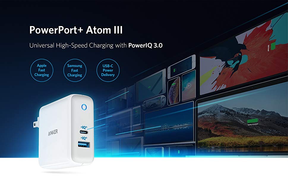 SẠC ANKER 2 CỔNG POWERPORT ATOM III