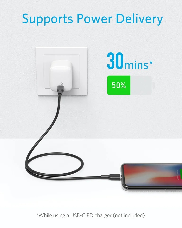 CÁP ANKER POWERLINE II USB-C TO LIGHTNING