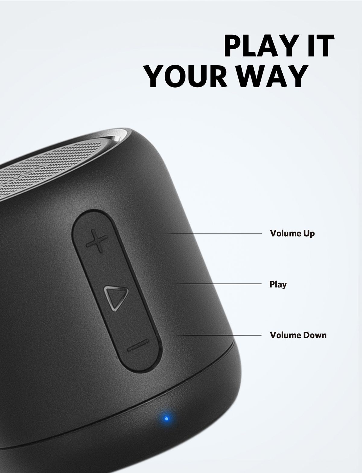 Anker Soundcore Mini 3 Bluetooth Speaker, BassUp and PartyCast Black