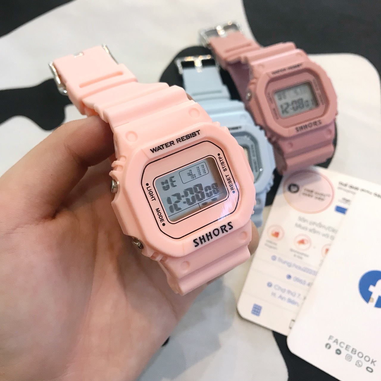 Casio điện tử mặt vuông