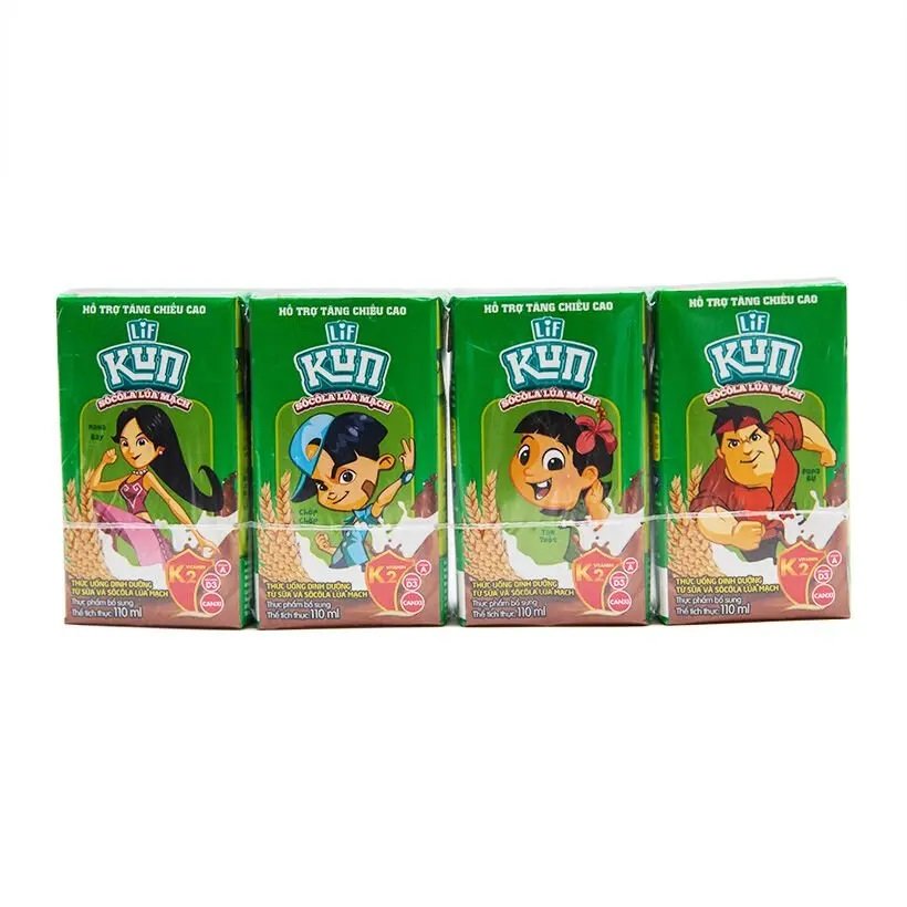Sữa Kun socola lúa mạch hộp 110ml Siêu thị tự chọn Sun H Mart