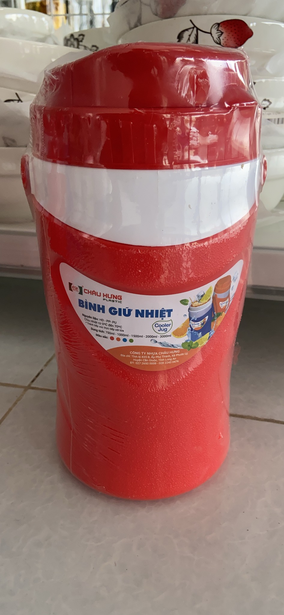 Bình nước giữ nhiệt Châu Hưng 2 lít