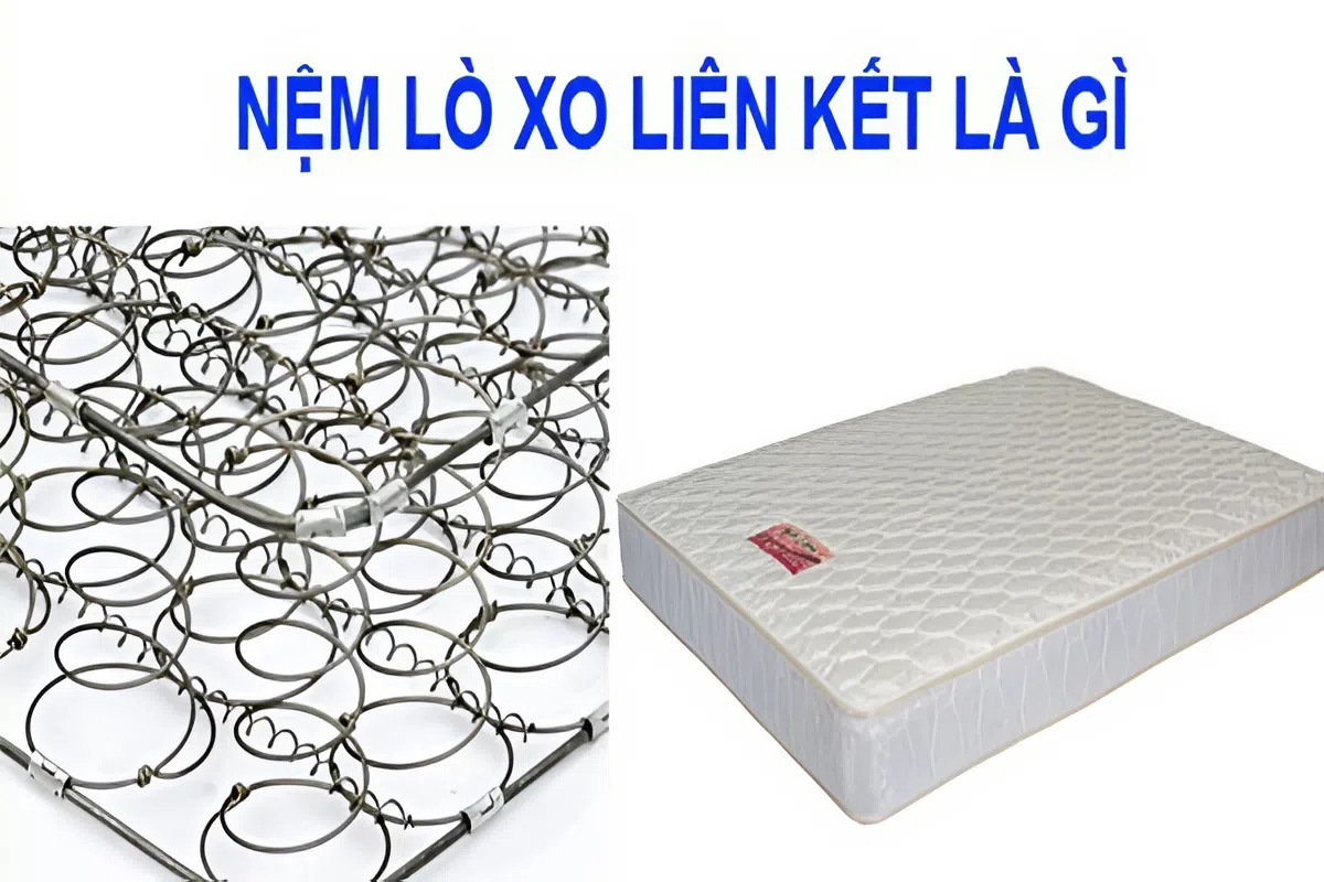 Đệm lò xo liên kết với khung thép vững chắc giúp hạn chế xẹp lún