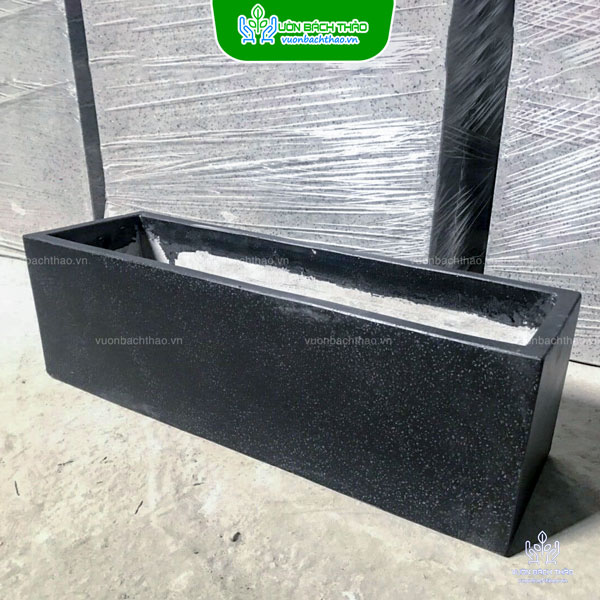 Chậu Đá Mài Chữ Nhật Trồng Cây