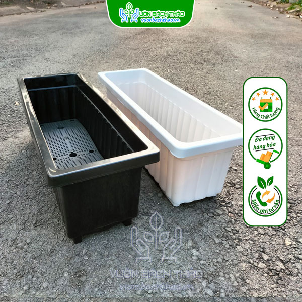 Chậu Nhựa Chữ Nhật Trồng Cây